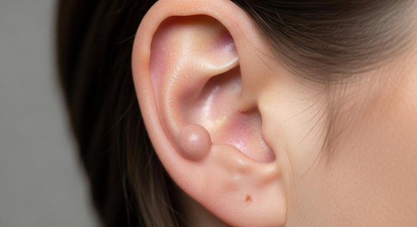 Boule indolore du lobe de l'oreille : les causes et solutions possibles